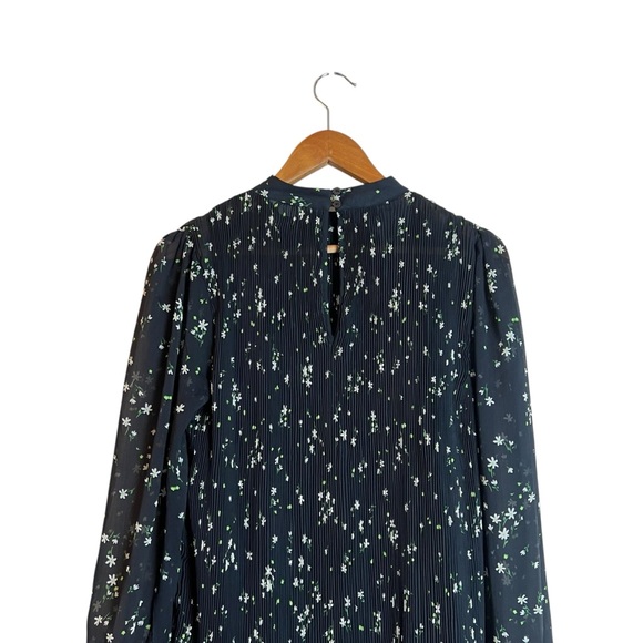 Hush long sleeve black floral crinkle dress - Picture 7 of 8